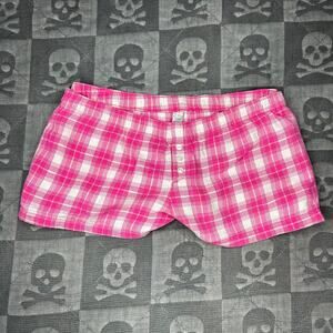 Y2k plaid mini shorts